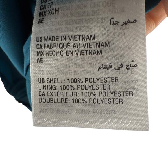 INC Dress Long Sleeve Size XS Mosaic Green Collared Faux Wrap V Neck NEW Draped - Picture 9 of 11